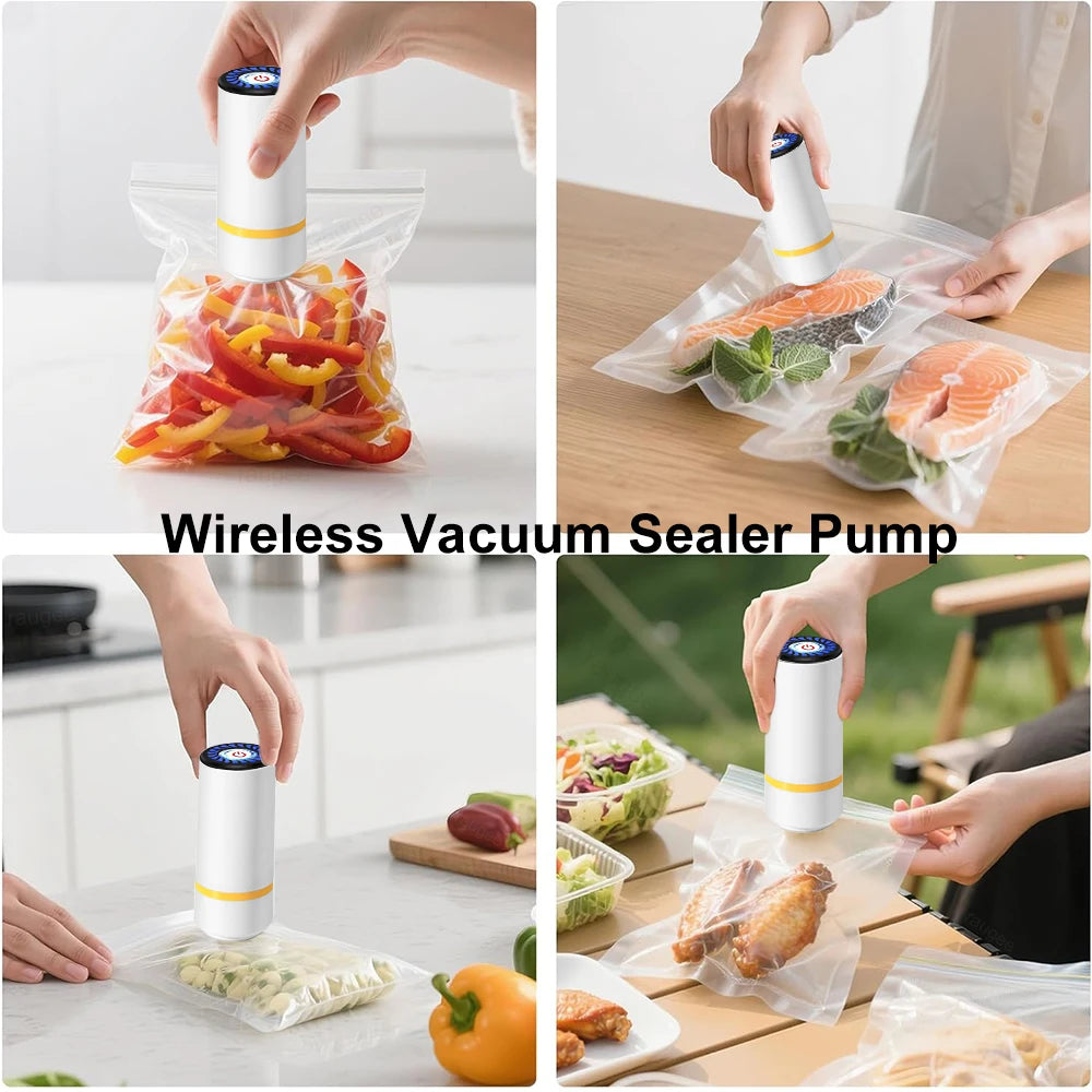 Mini Electric Vacuum Food Sealer – Portable Fresh Food Preservation Machine