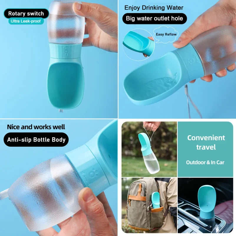 TravelPaw™ 2-in-1 Portable Dog Water Bottle