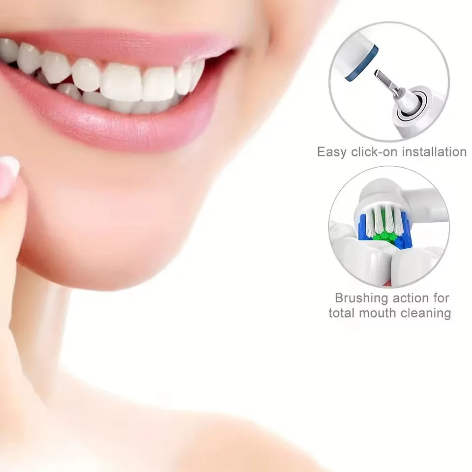 Replacement Toothbrush Heads Compatible with Oral-B Braun Professional Electric Toothbrush 4/12/16 pcs